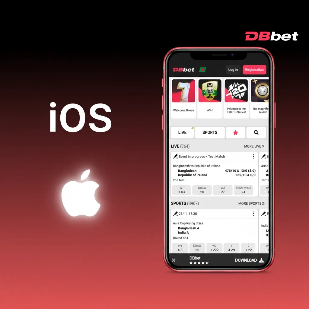 iPhone showing Safari Share menu with 'Add to Home Screen' to add DBBet shortcut like an app.