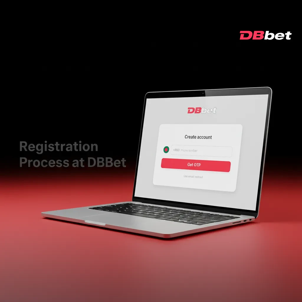 DBBet registration steps: sign up, pick method, enter details, verify, deposit; local payments and Bangladesh bonuses.